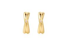  Dusk Divas - Argent / GP 14 carats - Zircone - 1,5cm